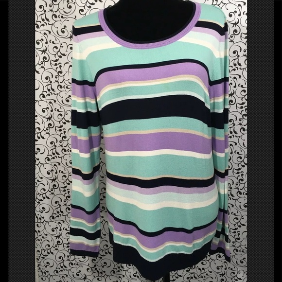 Talbots Sweaters - Talbots striped long sleeve sweater